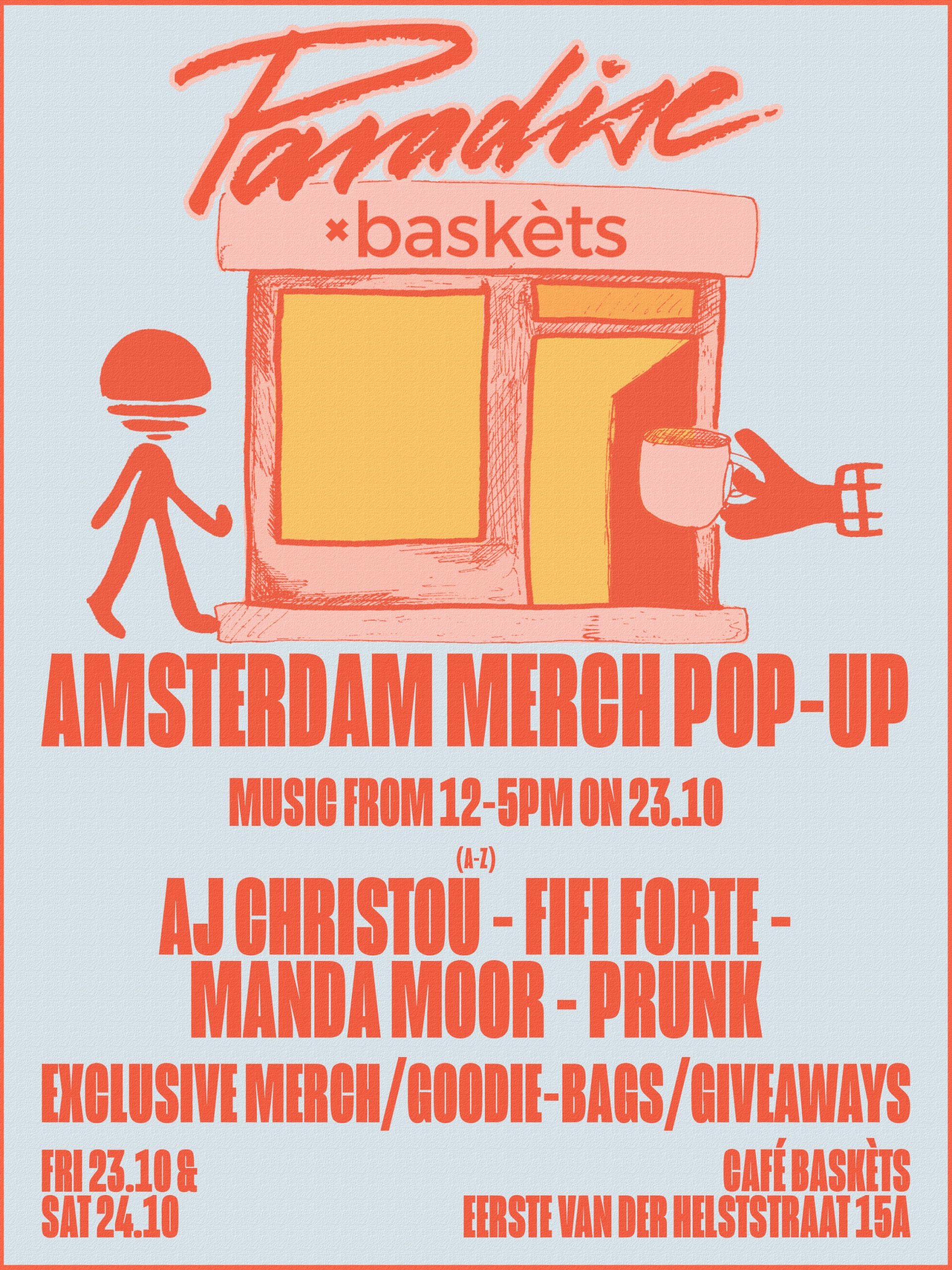 Paradise x Café Baskèts Amsterdam pop up